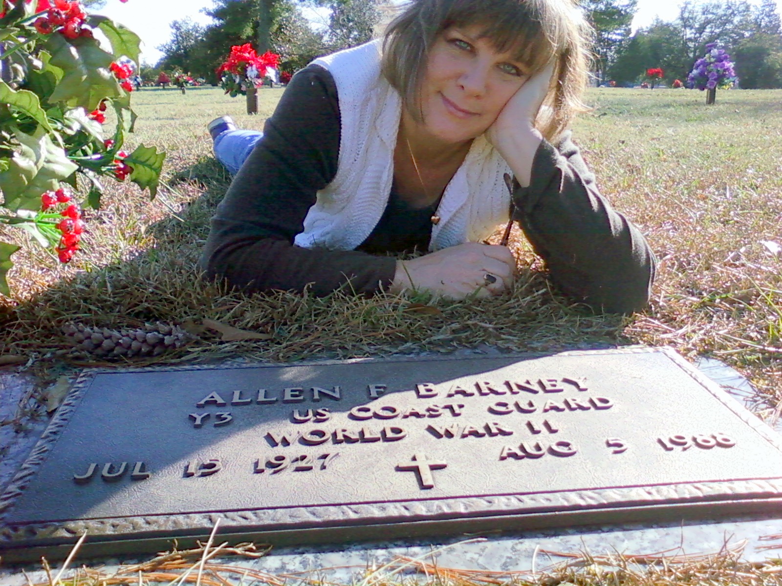 Mariel visiting her dad
